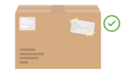 Na balík nalepte samolepiacu obálku a vložte do nej sprievodné dokumenty.