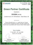 Green Partner Certificate 2025-2026 EKOBAL
