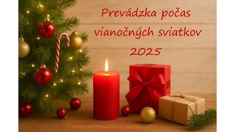 EKOBAL - prevádzka počas vianočných a novoročných sviatkov 2025/2026.